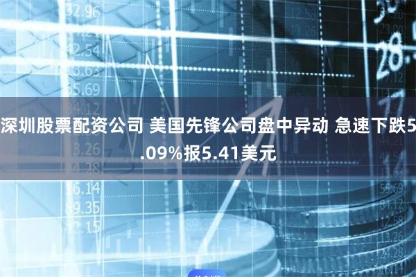 深圳股票配资公司 美国先锋公司盘中异动 急速下跌5.09%报5.41美元